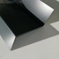 Preview: Z-Profil aus Stahl verzinkt RAL7016 anthrazitgrau